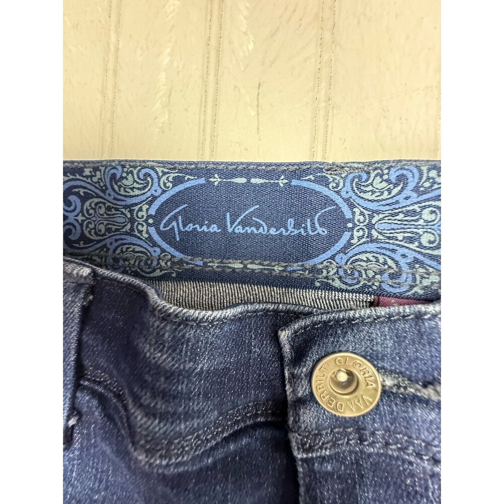 Gloria Vanderbilt Size 8 Womens Jeans High Rise Straight Stretch Dark Wash - Picture 3 of 4